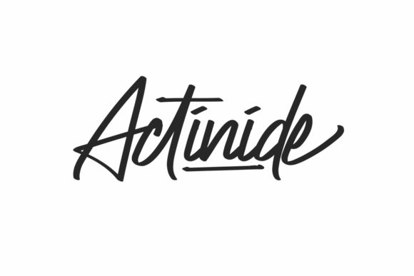 Actinide: A Signature Script Font for Campaigns