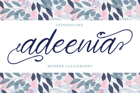 Adeenia: A Classy Script Font for Editorial Design