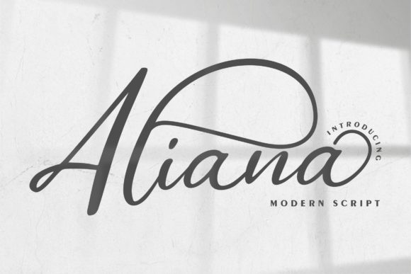 Aliana: A Joyful Handwritten Font for Branding