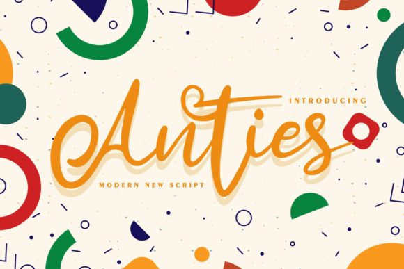 Anties: A Handwritten Script Font for Editorial Design