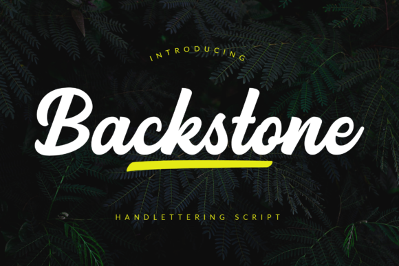 Backstone: A Bold Handwritten Font for Editorial Design