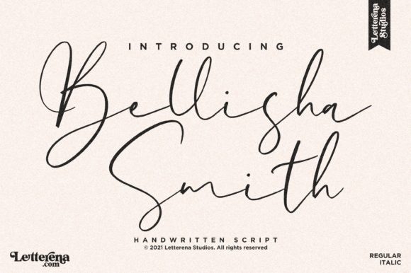 Bellisha Smith: A Modern Handwritten Font for Web Design