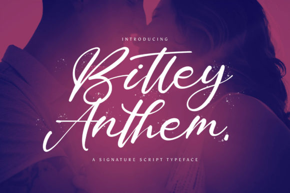 Bitley Anthem: A Handwritten Font for Editorial Elegance