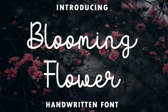 Blooming Flower: A Handwritten Font for Editorial Design