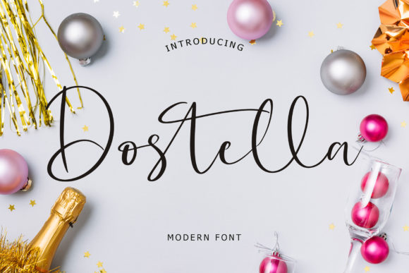 Dostella: A Romantic Script Font for Modern Web Design