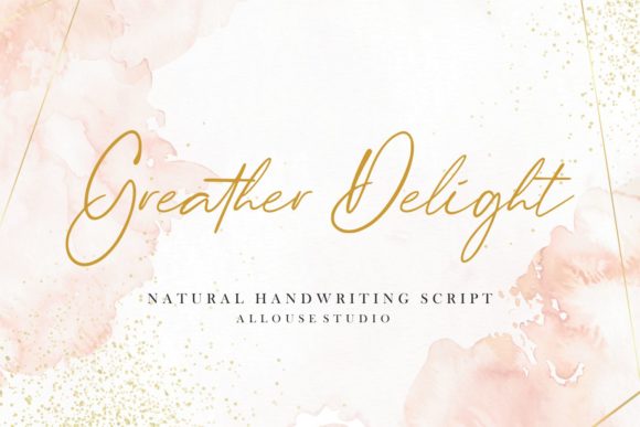 Greater Delight: The Elegant Handwritten Font for Your Brand