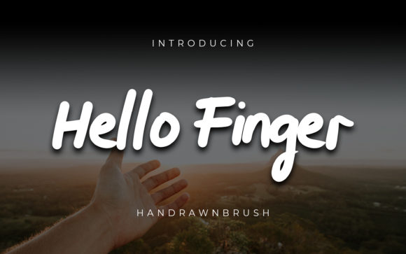 Hello Finger: A Handwritten Font for Warm Branding