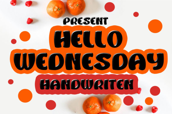 Hello Wednesday: A Playful Handwritten Font for Crafters