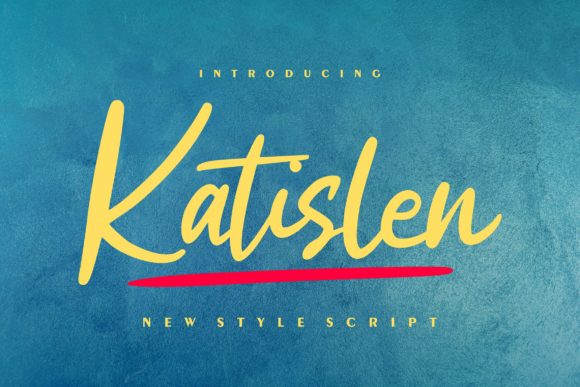 Katislen: A Premium Handwritten Script Font for Editorial Design