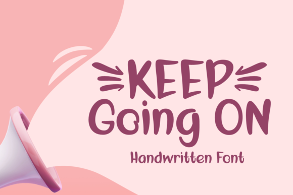 Keep Going on: A Playful Script Font for Web Design