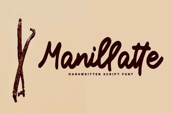 Manillatte: A Bold Handwritten Font for Crafters