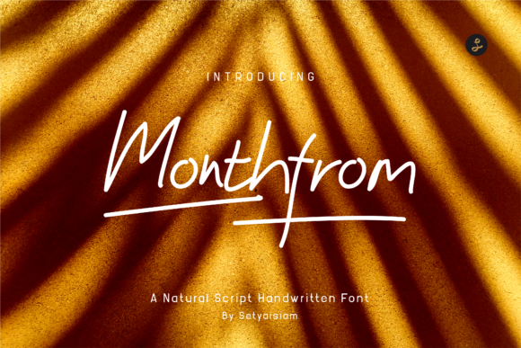 Monthfrom: A Handwritten Font for Authentic Branding