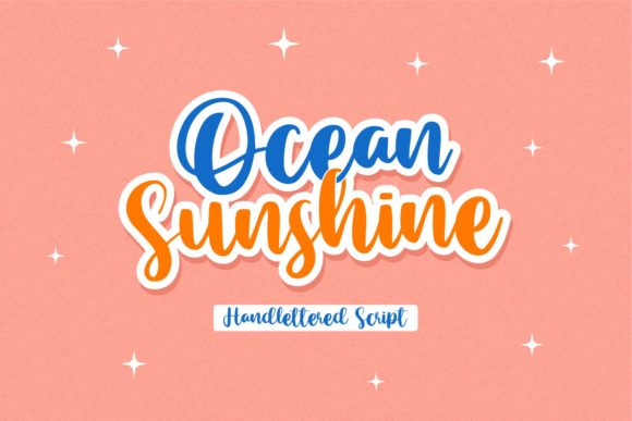 Ocean Sunshine: A Romantic Script Font for Editorial Design