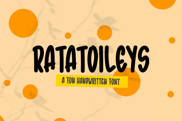 Ratatoileys: A Bold Handwritten Font for Web Design