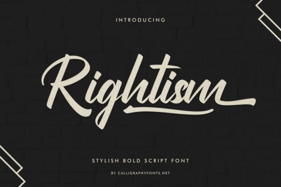 Rightism: The Elegant Script Font for Your Brand