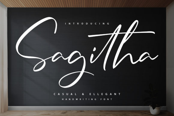Sagitha: The Script Font for Scroll-Stopping Campaigns