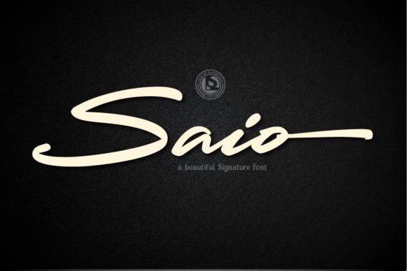 Saio: A Premium Paint Brush Script Font for Branding