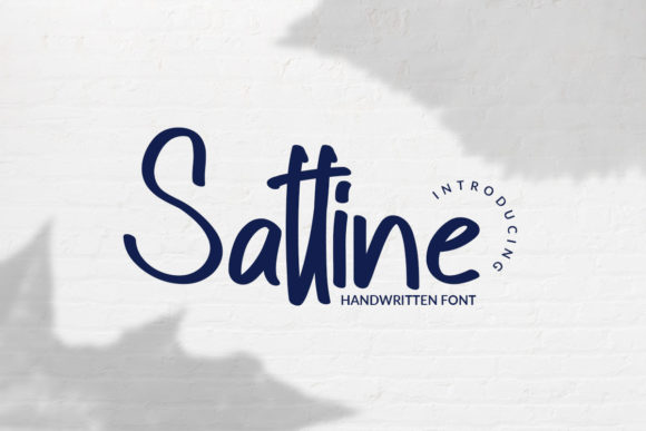 Sattine: A Handwritten Font for Editorial Elegance