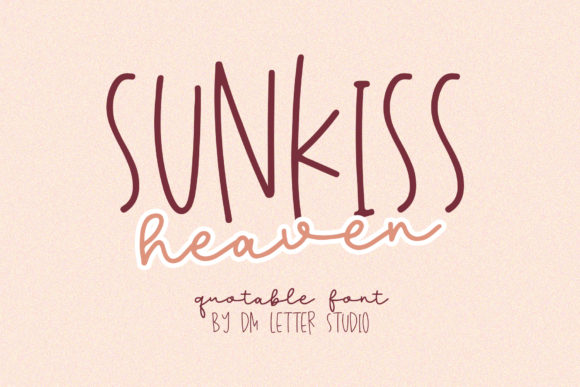 Sunkiss Heaven: A Warm Handwritten Font for Your Brand
