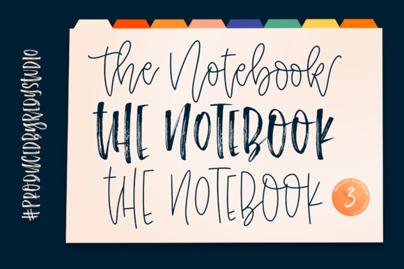 The Notebook: A Friendly Script Font for Editorial Design