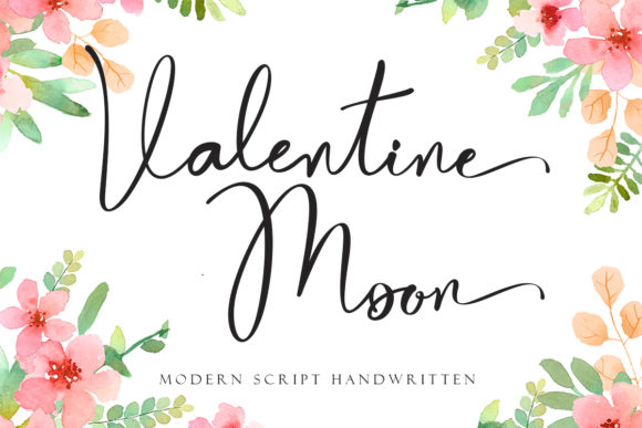 Valentine Moon: A Romantic Script Font for Makers
