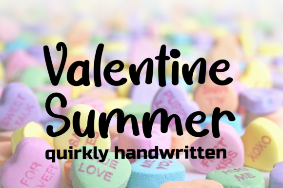 Valentine Summer: A Handwritten Font for Editorial Design