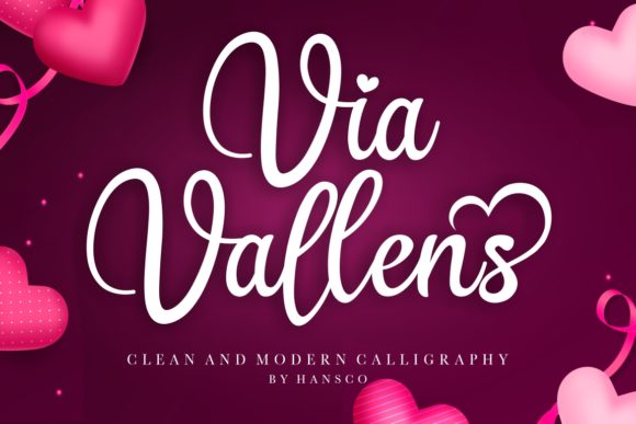 Via Vallens: The Elegant Script Font for Small Business Branding