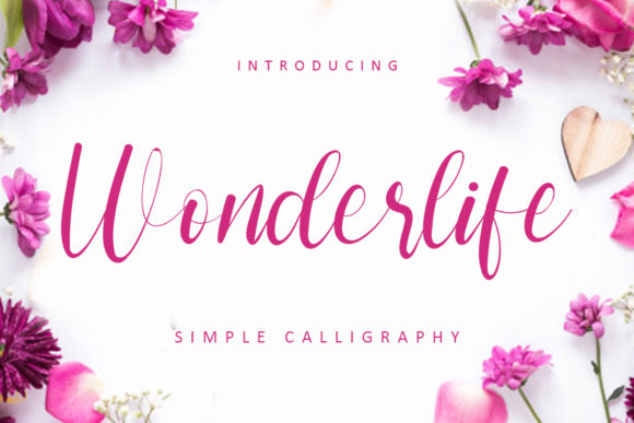 Wonderlife: A Romantic Script Font for Brand Identity